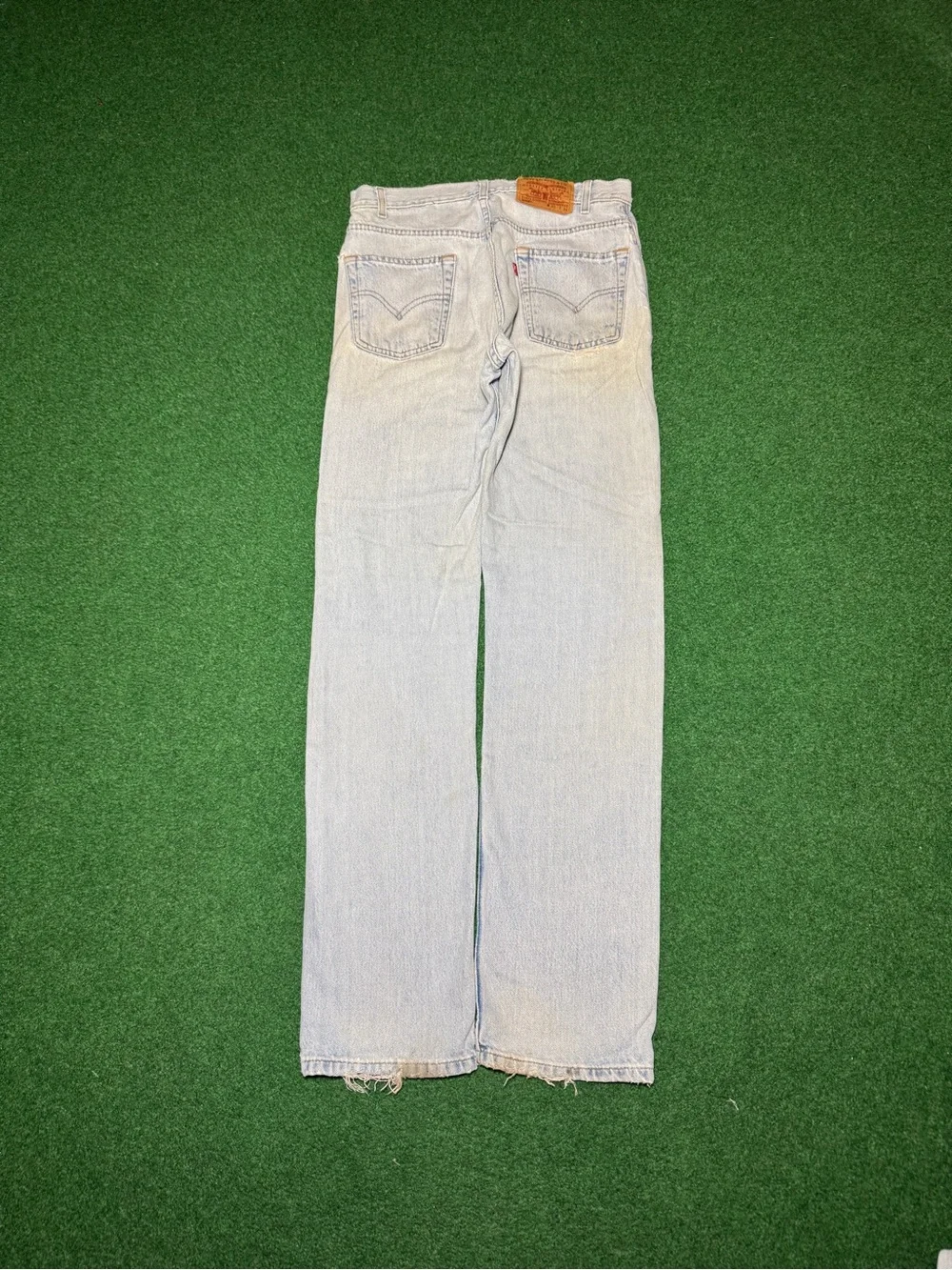 Levis 501 Vintage Jeans 32x34 Distressed Straight Leg 90s Grunge Thrashed